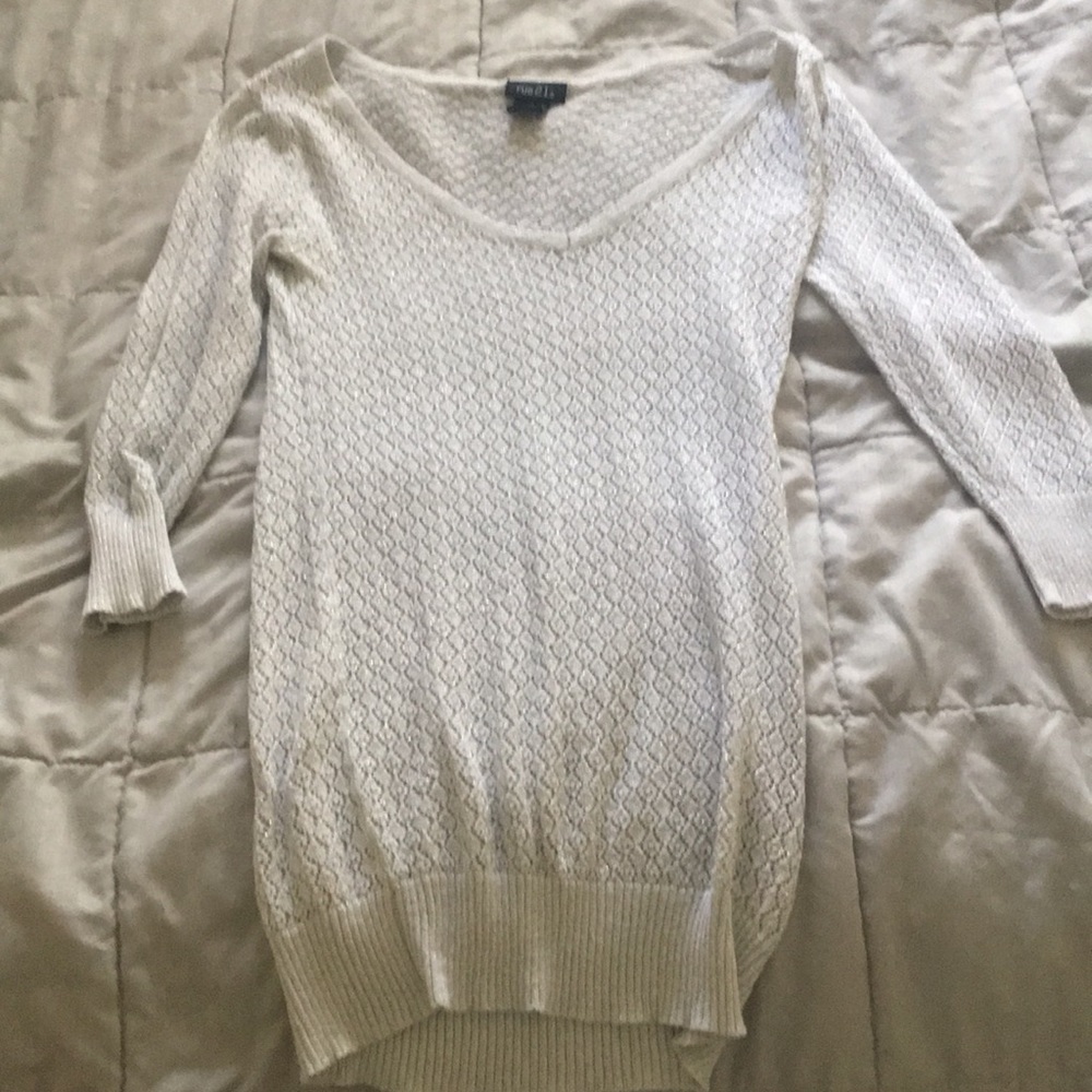 White Sparkly Sweater